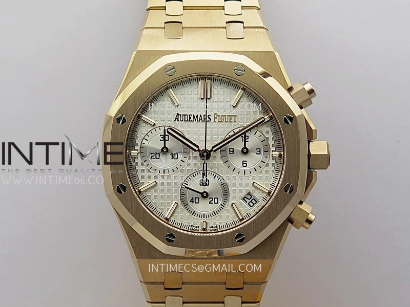 Royal Oak Chrono 26240OR RG V2 APSF 1:1 Best Edition Silver Dial on RG Bracelet SA4401 Super Clone