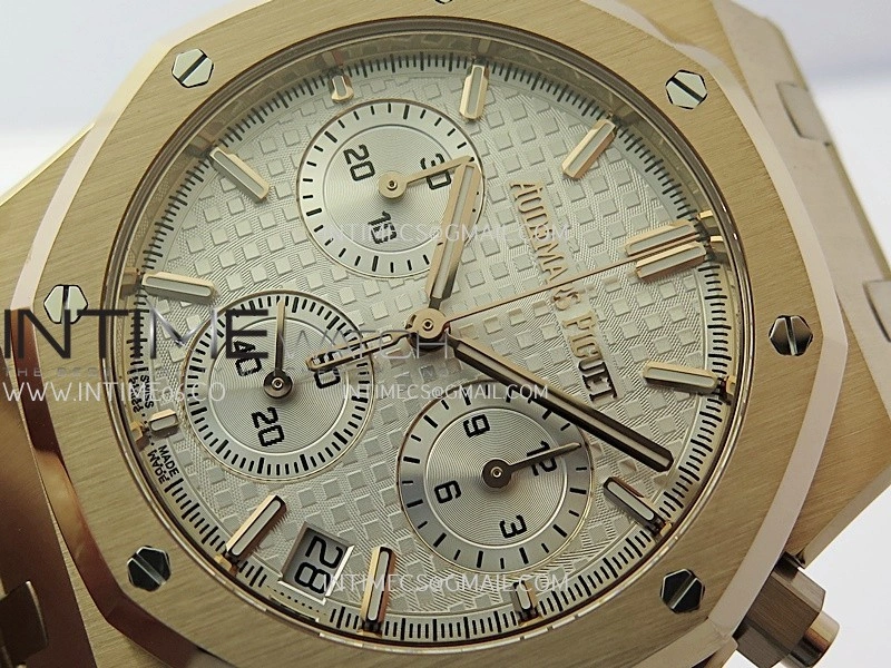 Royal Oak Chrono 26240OR RG V2 APSF 1:1 Best Edition Silver Dial on RG Bracelet SA4401 Super Clone