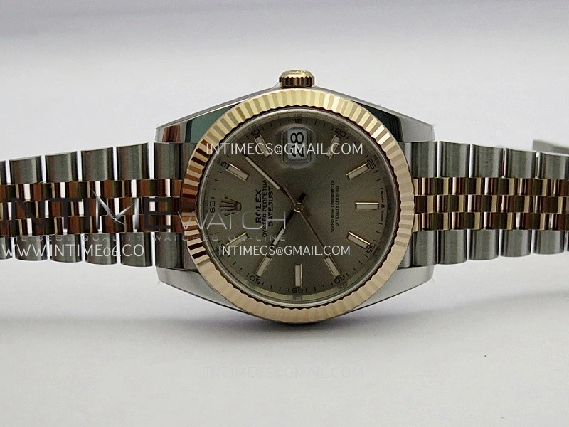 DateJust 41mm 126331 904 SS RG VF 1:1 Champagne Gold Dial Stick Marker On Jubilee Bracelet DD3235
