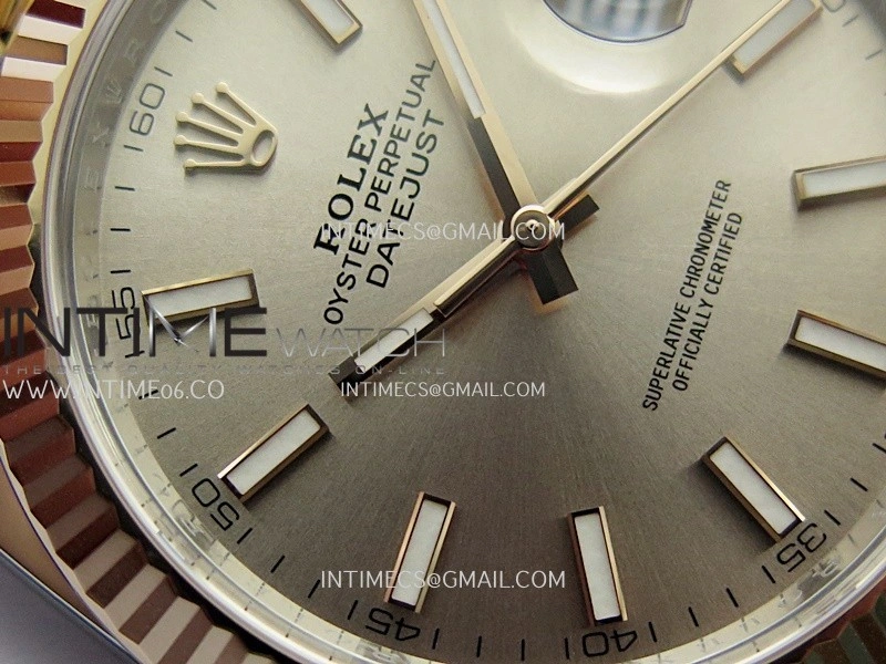 DateJust 41mm 126331 904 SS RG VF 1:1 Champagne Gold Dial Stick Marker On Jubilee Bracelet DD3235