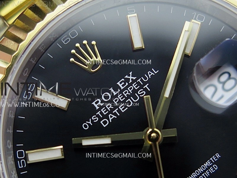 DateJust 41mm 126333 904 SS YG AR+F 1:1 Black Dial Stick Markers On SS YG Oyster Bracelet DD3235 V2