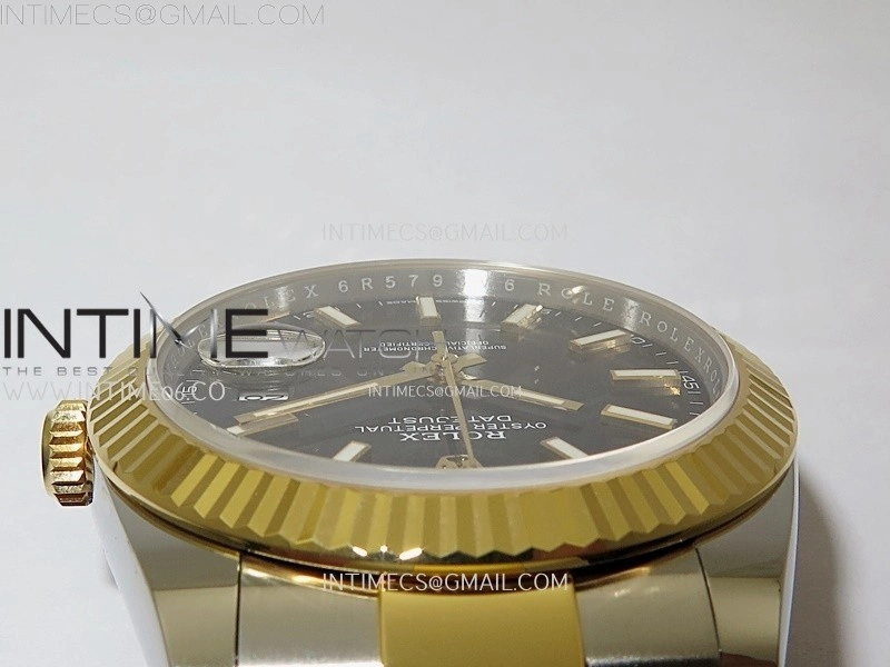 DateJust 41mm 126333 904 SS YG AR+F 1:1 Black Dial Stick Markers On SS YG Oyster Bracelet DD3235 V2