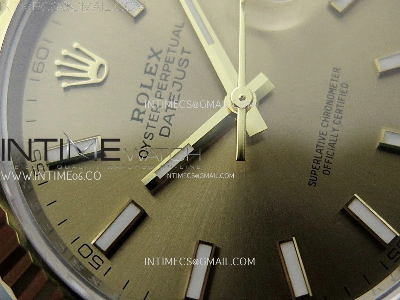 DateJust 41mm 126333 904 SS YG AR+F 1:1 Gold Dial Stick Markers On SS YG Jubilee Bracelet DD3235 V2