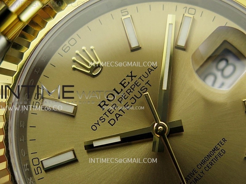 DateJust 41mm 126333 904 SS YG AR+F 1:1 Gold Dial Stick Markers On SS YG Jubilee Bracelet DD3235 V2