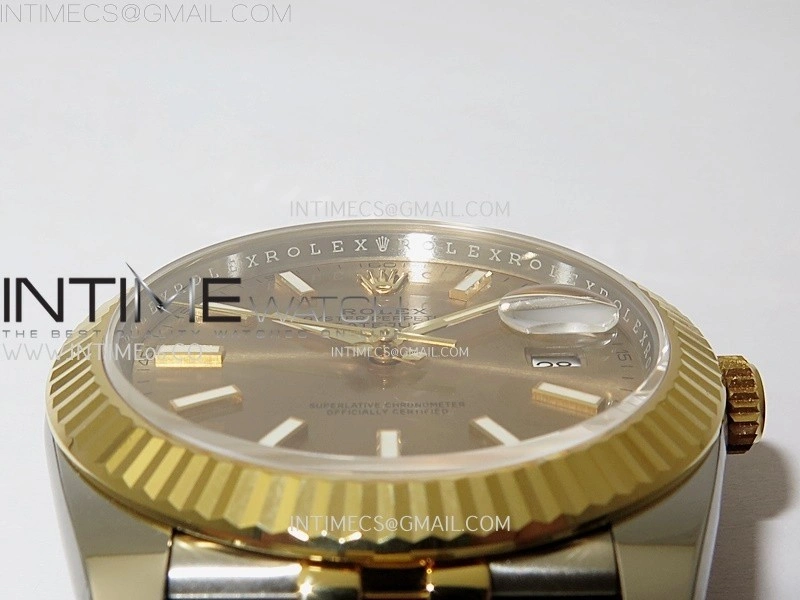 DateJust 41mm 126333 904 SS YG AR+F 1:1 Gold Dial Stick Markers On SS YG Jubilee Bracelet DD3235 V2