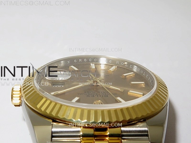 DateJust 41mm 126333 904 SS YG AR+F 1:1 Gold Dial Stick Markers On SS YG Jubilee Bracelet DD3235 V2