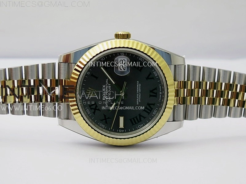 DateJust 41mm 126333 904 SS YG AR+F 1:1 Gray Dial Roman Markers On SS YG Jubilee Bracelet DD3235 V2