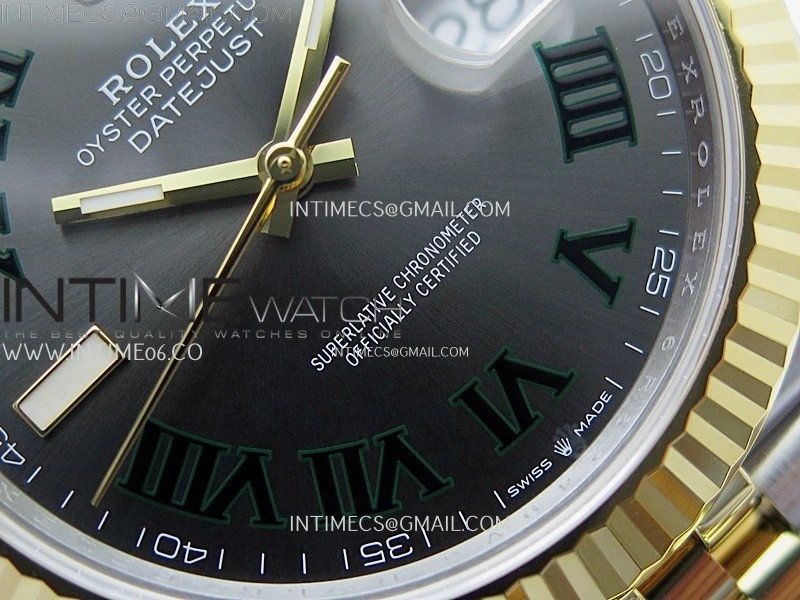 DateJust 41mm 126333 904 SS YG AR+F 1:1 Gray Dial Roman Markers On SS YG Jubilee Bracelet DD3235 V2