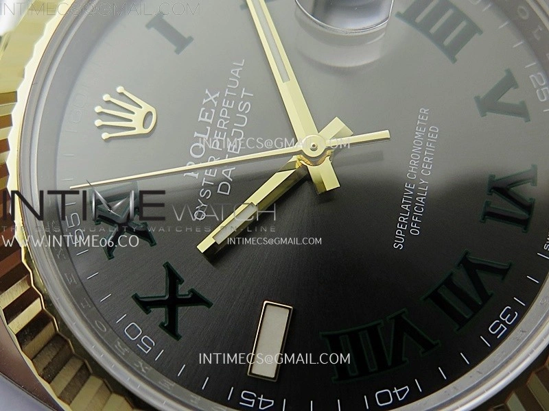 DateJust 41mm 126333 904 SS YG AR+F 1:1 Gray Dial Roman Markers On SS YG Jubilee Bracelet DD3235 V2