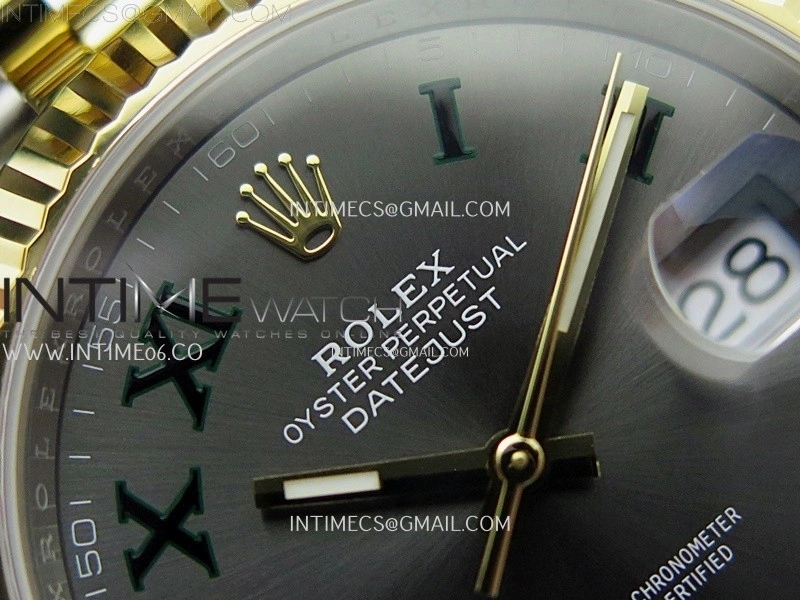 DateJust 41mm 126333 904 SS YG AR+F 1:1 Gray Dial Roman Markers On SS YG Jubilee Bracelet DD3235 V2