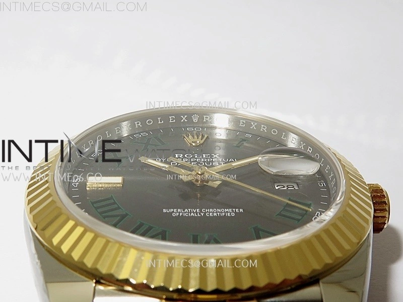 DateJust 41mm 126333 904 SS YG AR+F 1:1 Gray Dial Roman Markers On SS YG Jubilee Bracelet DD3235 V2