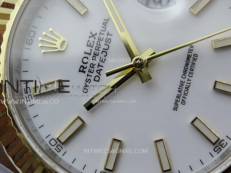DateJust 41mm 126333 904 SS YG AR+F 1:1 White Dial Stick Markers On SS YG Oyster Bracelet DD3235 V2