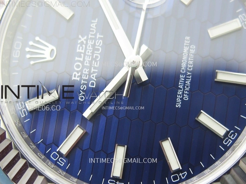 DateJust 41 126334 904L Steel NTF 1:1 Best Edition Blue Fluted Dial on Jubilee Bracelet VR3235