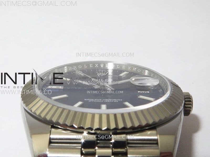 DateJust 41 126334 904L Steel NTF 1:1 Best Edition Blue Fluted Dial on Jubilee Bracelet VR3235