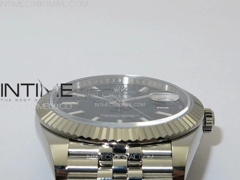 DateJust 41 126334 NTF 1:1 Best Edition 904L Steel Black Stick Dial on Jubilee Bracelet VR3235