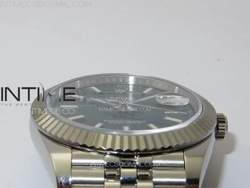 DateJust 41 126334 NTF 1:1 Best Edition 904L Steel Green Stick Dial on Jubilee Bracelet VR3235