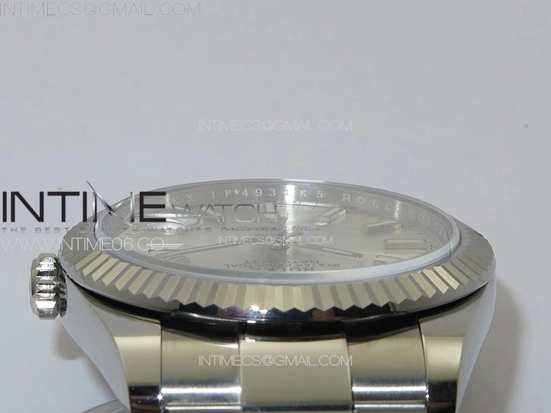 DateJust 41 126334 NTF 1:1 Best Edition 904L Steel Silver Stick Dial on Oyster Bracelet VR3235