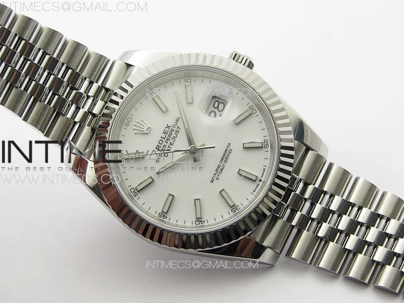 DateJust 41 126334 NTF 1:1 Best Edition 904L Steel White Stick Dial on Jubilee Bracelet VR3235
