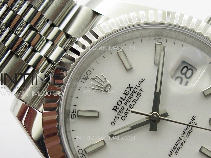 DateJust 41 126334 NTF 1:1 Best Edition 904L Steel White Stick Dial on Jubilee Bracelet VR3235