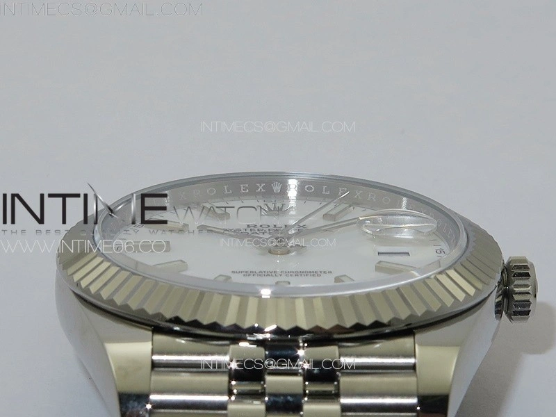 DateJust 41 126334 NTF 1:1 Best Edition 904L Steel White Stick Dial on Jubilee Bracelet VR3235