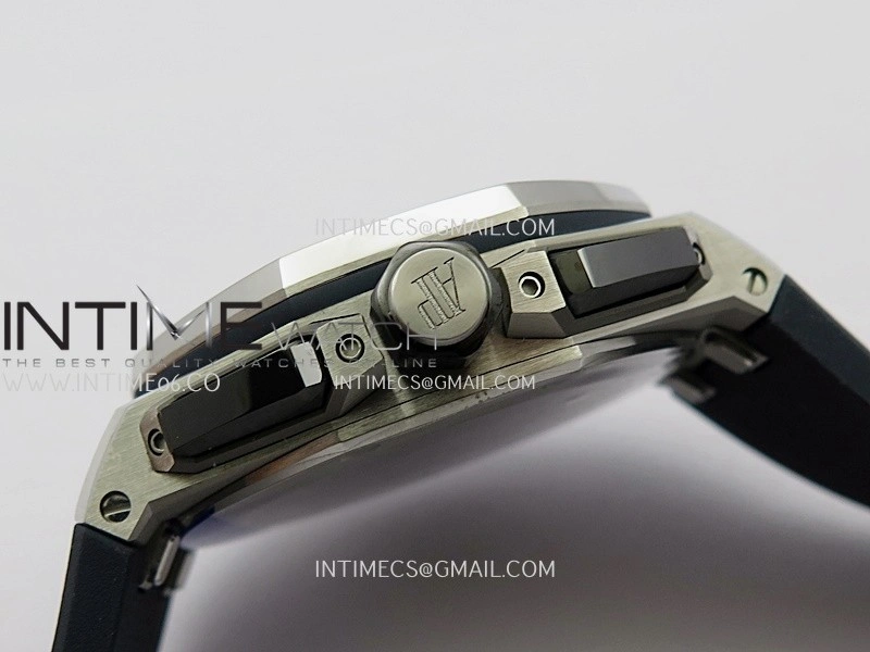 Royal Oak Offshore 43mm 26420 SS APSF 1:1 Best Edition Blue Dial On Black Rubber Strap SA4401 Super Clone