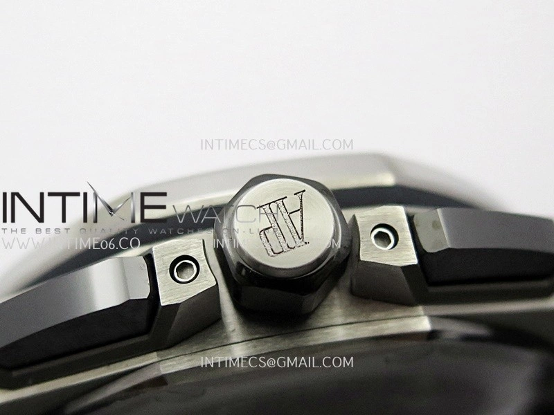 Royal Oak Offshore 43mm 26420 SS APSF 1:1 Best Edition Blue Dial On Black Rubber Strap SA4401 Super Clone