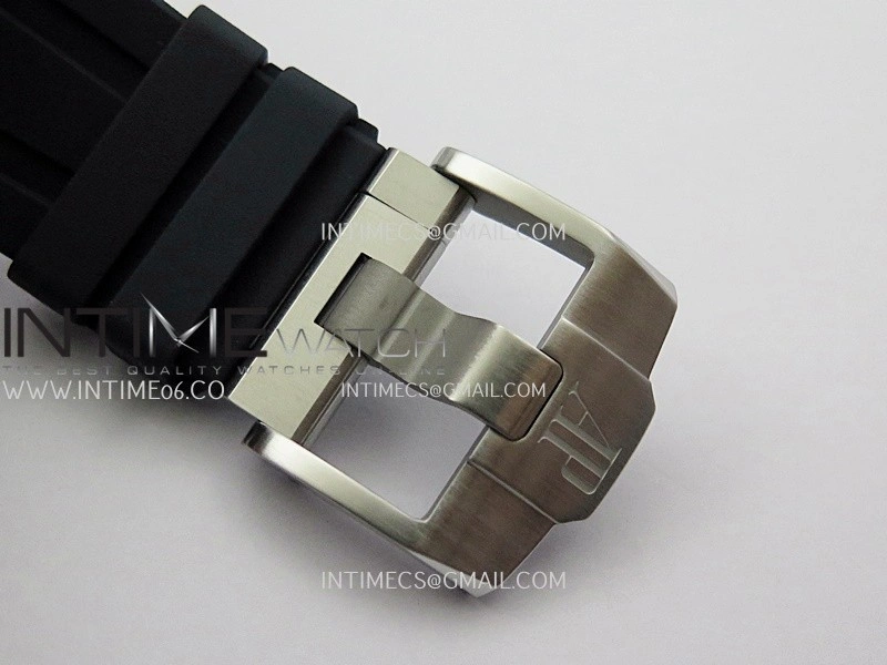 Royal Oak Offshore 43mm 26420 SS APSF 1:1 Best Edition Blue Dial On Black Rubber Strap SA4401 Super Clone