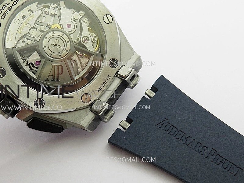 Royal Oak Offshore 43mm 26420 SS APSF 1:1 Best Edition Blue Dial On Black Rubber Strap SA4401 Super Clone