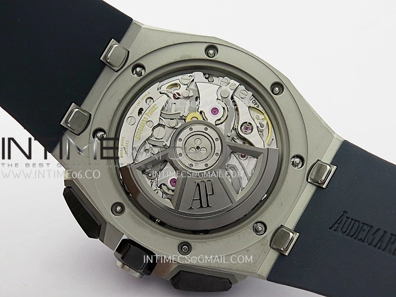 Royal Oak Offshore 43mm 26420 SS APSF 1:1 Best Edition Blue Dial On Black Rubber Strap SA4401 Super Clone