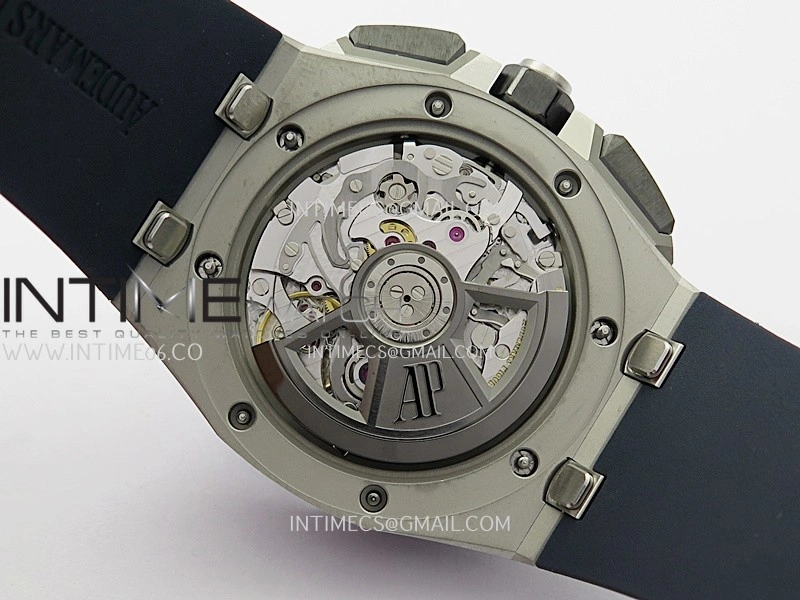 Royal Oak Offshore 43mm 26420 SS APSF 1:1 Best Edition Blue Dial On Black Rubber Strap SA4401 Super Clone