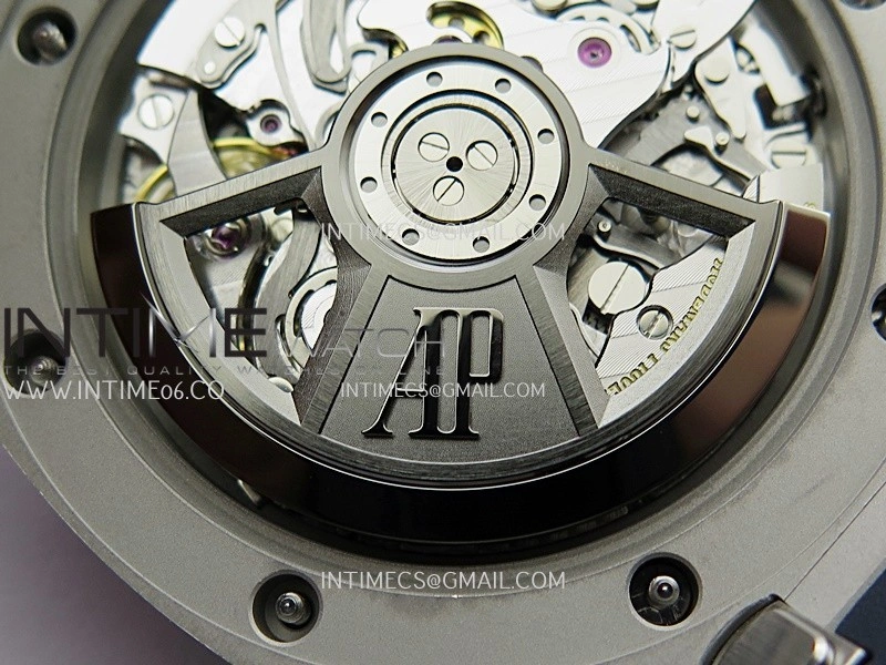 Royal Oak Offshore 43mm 26420 SS APSF 1:1 Best Edition Blue Dial On Black Rubber Strap SA4401 Super Clone