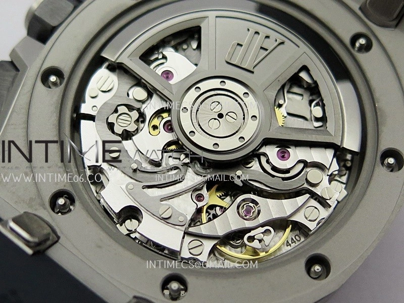 Royal Oak Offshore 43mm 26420 SS APSF 1:1 Best Edition Blue Dial On Black Rubber Strap SA4401 Super Clone