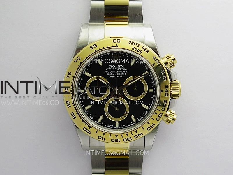 Daytona 126503 SS YG UFO 1:1 Best Edition Black Dial Stick Marker On Oyster Bracelet UF4131