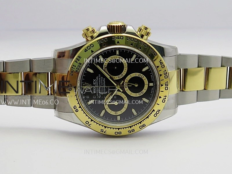 Daytona 126503 SS YG UFO 1:1 Best Edition Black Dial Stick Marker On Oyster Bracelet UF4131