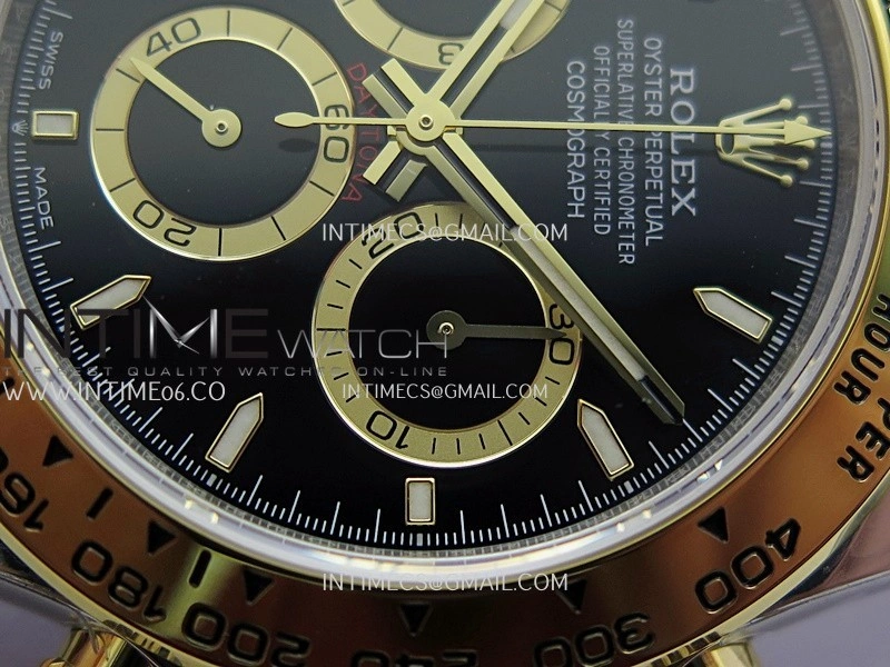 Daytona 126503 SS YG UFO 1:1 Best Edition Black Dial Stick Marker On Oyster Bracelet UF4131