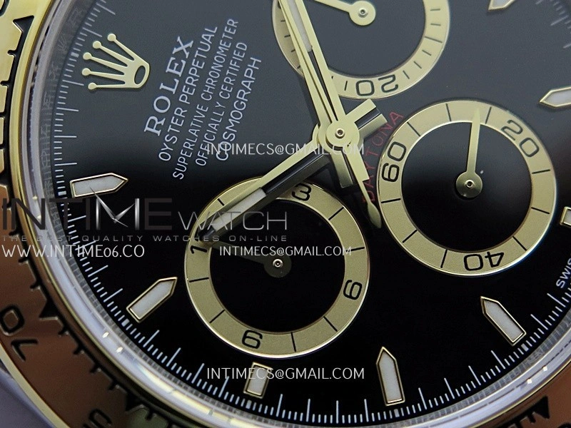 Daytona 126503 SS YG UFO 1:1 Best Edition Black Dial Stick Marker On Oyster Bracelet UF4131