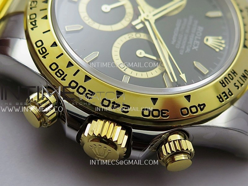 Daytona 126503 SS YG UFO 1:1 Best Edition Black Dial Stick Marker On Oyster Bracelet UF4131