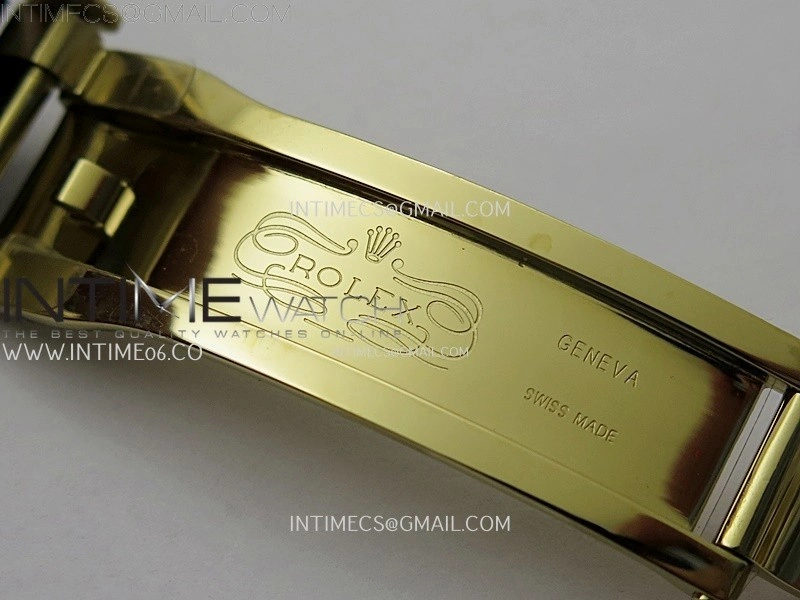 Daytona 126518 904L YG QF Best Edition Black Dial Gold Subdial on Oysterflex Strap SA4131