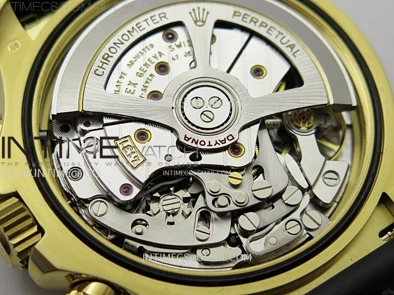 Daytona 126518 904L YG QF Best Edition Black Dial Gold Subdial on Oysterflex Strap SA4131