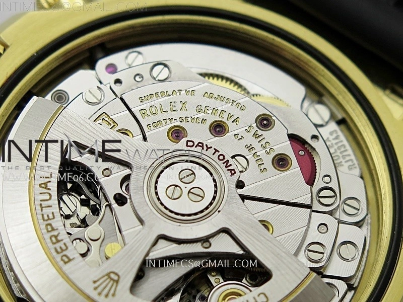 Daytona 126518 904L YG QF Best Edition Gold Dial Black Subdial on Oysterflex Strap SA4131