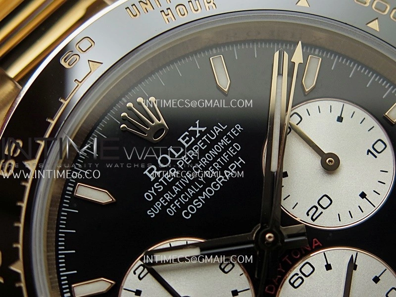 Daytona 126528 Le Mans RG Gain Weight QF 1:1 Best Edition Black Dial On RG Bracelet SH4132