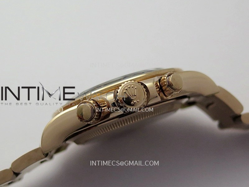 Daytona 126528 Le Mans RG Gain Weight QF 1:1 Best Edition Black Dial On RG Bracelet SH4132