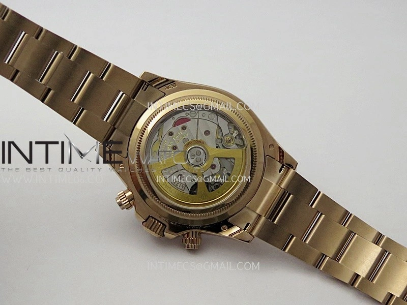 Daytona 126528 Le Mans RG Gain Weight QF 1:1 Best Edition Black Dial On RG Bracelet SH4132