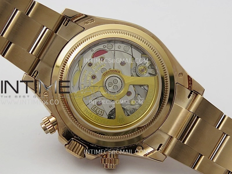 Daytona 126528 Le Mans RG Gain Weight QF 1:1 Best Edition Black Dial On RG Bracelet SH4132