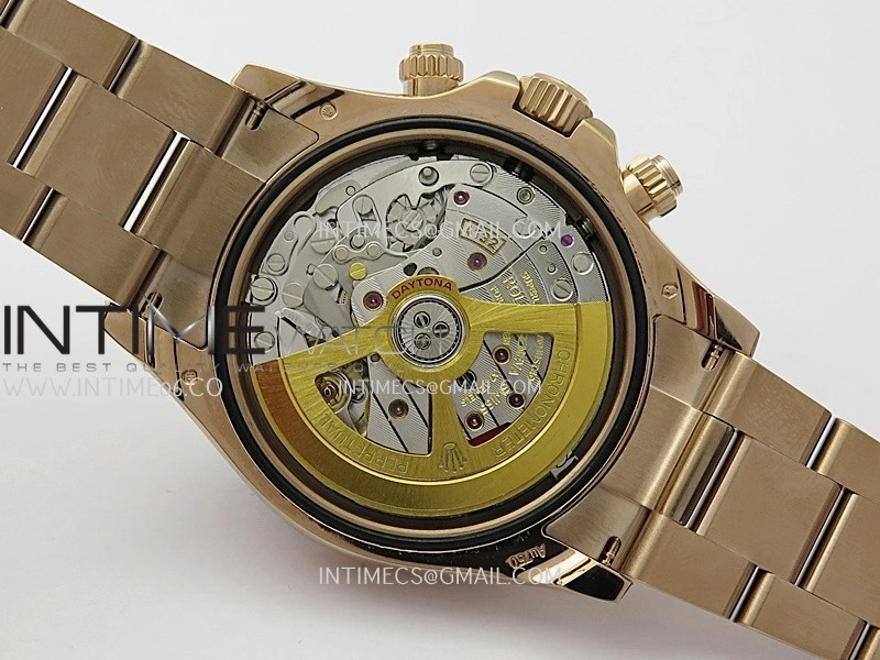 Daytona 126528 Le Mans RG Gain Weight QF 1:1 Best Edition Black Dial On RG Bracelet SH4132