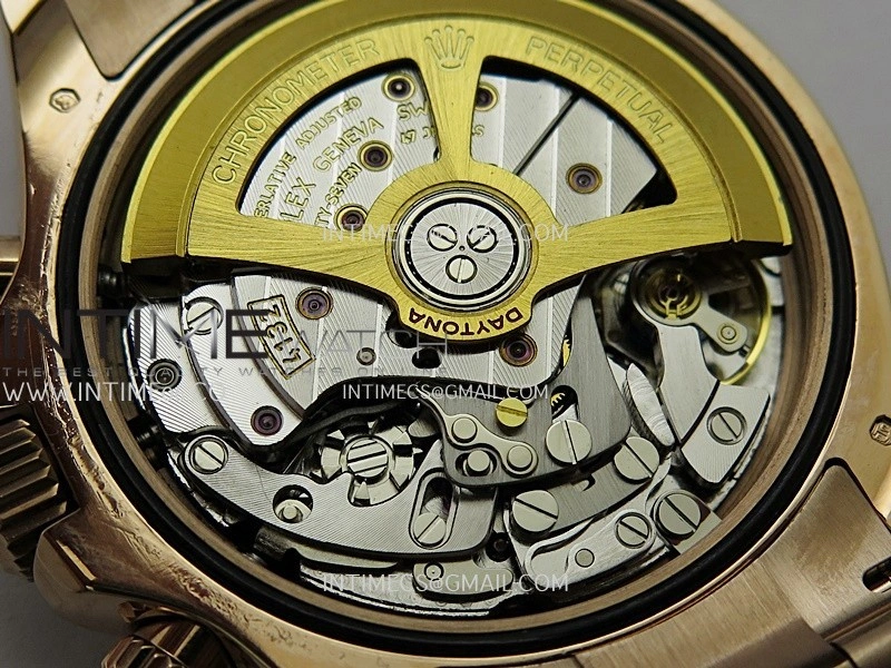 Daytona 126528 Le Mans RG Gain Weight QF 1:1 Best Edition Black Dial On RG Bracelet SH4132