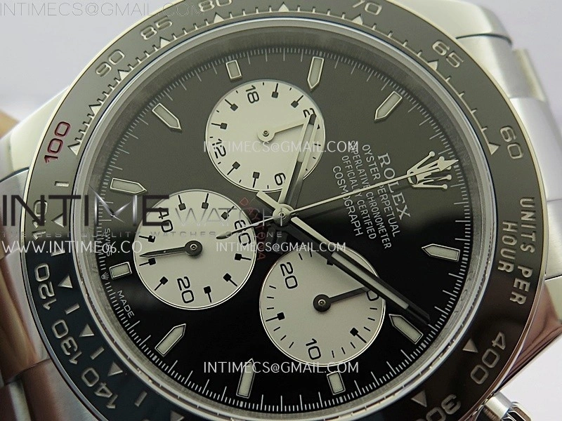 Daytona 126529 Le Mans Gain Weight QF 1:1 Best Edition Black Dial On SS Bracelet SH4132 V9