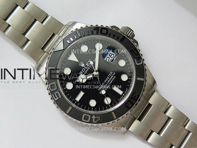 Yacht-Master 226627 Titanium Clean Plus 1:1 Best Edition Black Dial On Titanium Bracelet DD3235