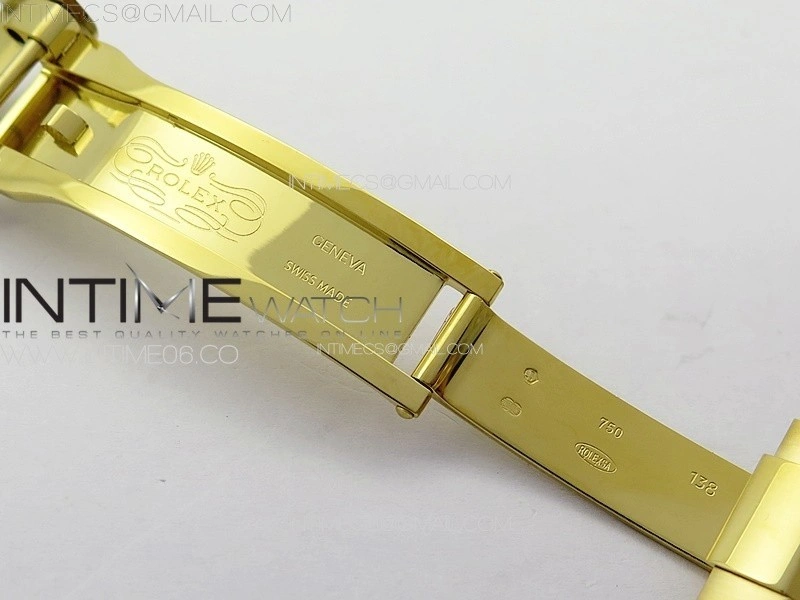 Yacht-Master 126655 YG 3EF 1:1 Best Edition 3D Black Ceramic Bezel on Black Rubber Strap VR3235