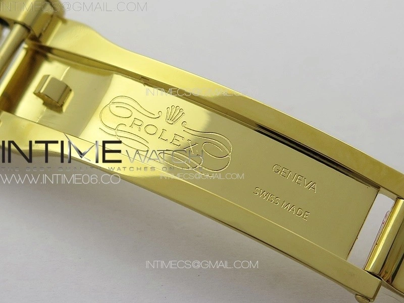 Yacht-Master 126655 YG 3EF 1:1 Best Edition 3D Black Ceramic Bezel on Black Rubber Strap VR3235